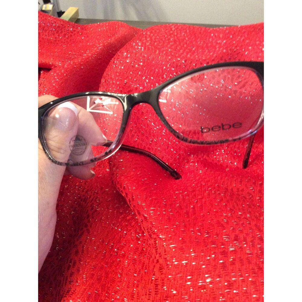 New BeBe Womens Optical Eyewear Frames Lens Glasses BB5142 Jet Lace